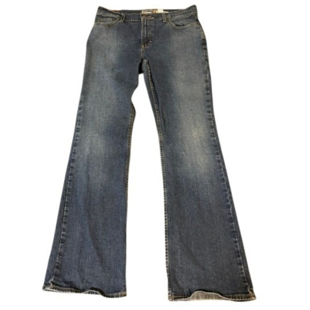 Old Navy Jeans Womens 12 Long Blue Boot-Cut Just Below Waist Stretch Denim Pants